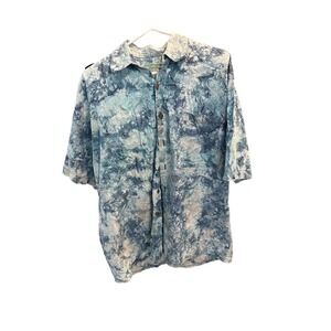 Men’s Mutiata Art Bali Button Up Shirt. Size XL